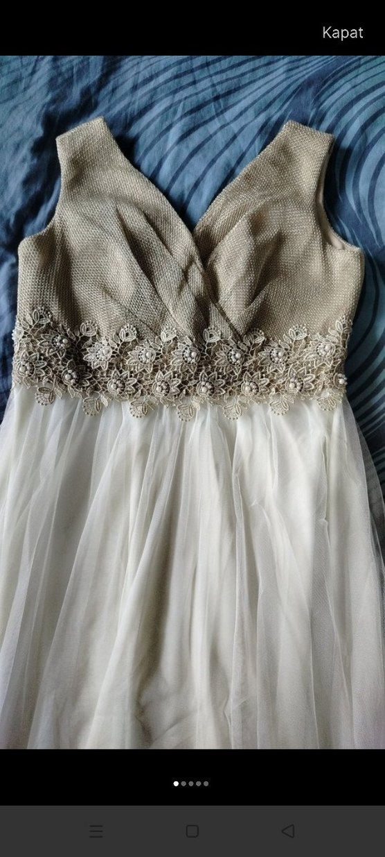 Straplez Vintage A Kesim Uzun Gelinlik - Görsel 3