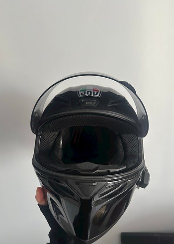 Kilitli Siyah Biker Motosiklet Kaskı - Görsel 3