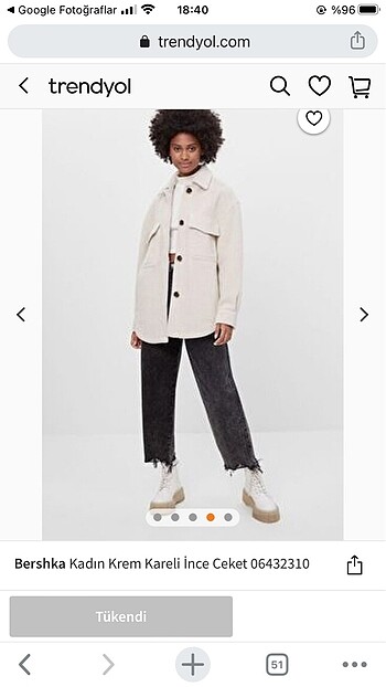 bershka oversize mont