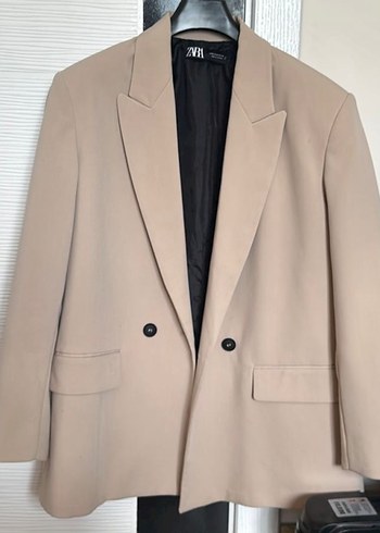 Zara Orijinal Bej Zara Blazer Ceket