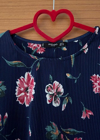 Lacivert Çiçekli Bohem Midi Elbise - Görsel 2