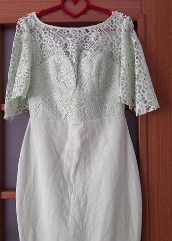 Dantel Detaylı Uzun Elbise - Görsel 2