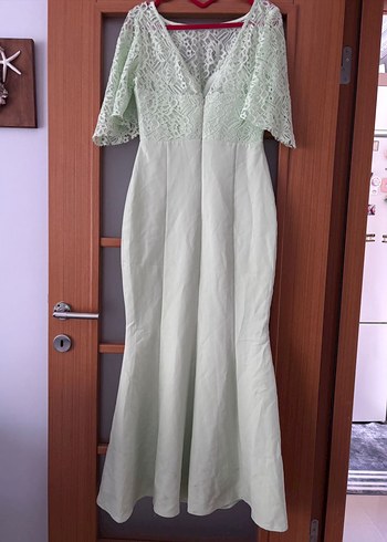 Dantel Detaylı Uzun Elbise - Görsel 3