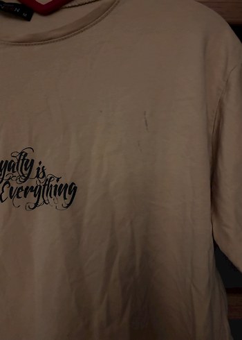 Bej Kadın Kısa Kollu Tişört - Görsel 2