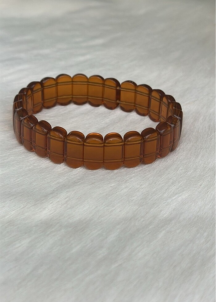 Beyrut kehribar doğal taş bileklik adet fiyatıdır - Görsel 2