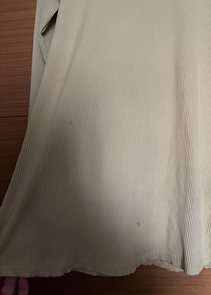 Sarı uzun tunik bluz lekeli - Görsel 2