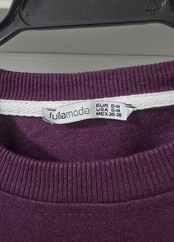 m Beden mor Renk FULLAMODA SWEATSHIRT 