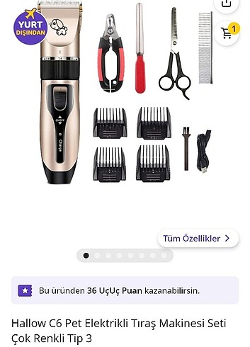 KEDİ/KÖPEK PET TRAŞ MAKİNESİ ELEKTRİKLİ