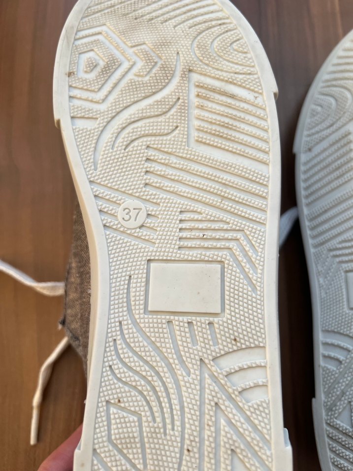 Gri Bağcıklı Kadın  Spor Ayakkabı - Görsel 5