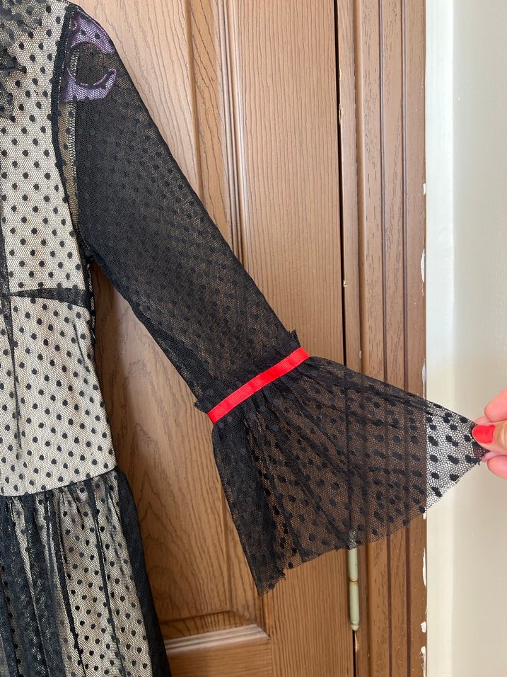 Tütülü siyah gece elbisesi - Görsel 4