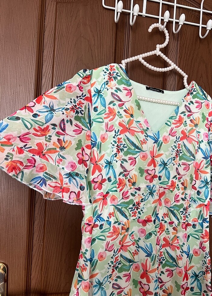 Kadın şifon elbise - Görsel 3