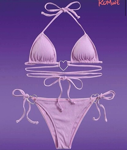 Mor İpli Bikini