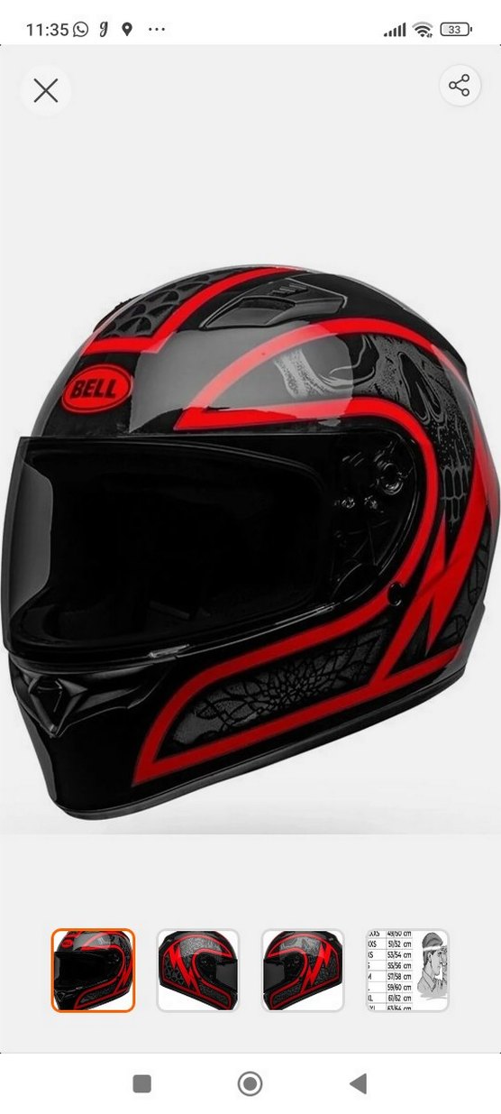 Bell Qualifier M beden Kapalı Kask - Görsel 3