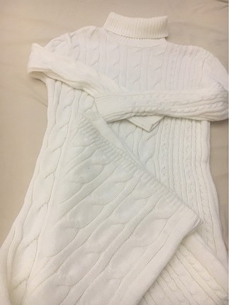 xl Beden beyaz Renk Triko elbise