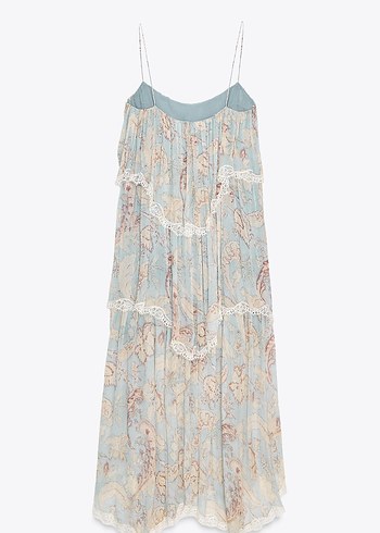 Zara Askılı, Uzun, Bohem Kadın Elbise