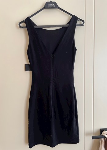 Transparan Bel Detaylı Etiketli Zara Elbise - Görsel 3