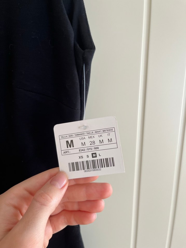 Transparan Bel Detaylı Etiketli Zara Elbise - Görsel 2