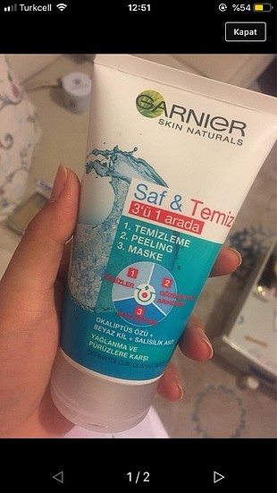 Garnier yüz temizleme