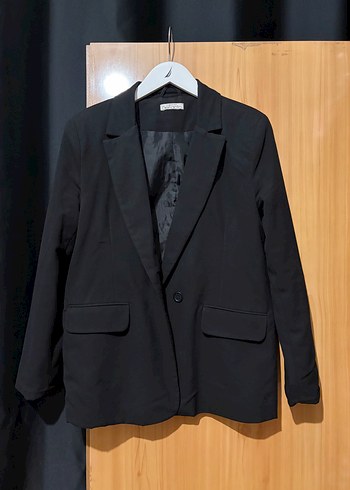 Defacto Siyah Tek Dugmeli Blazer Ceket