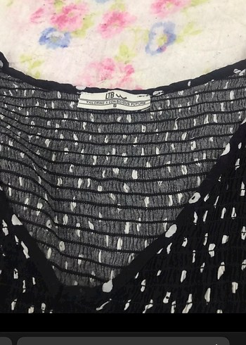 Puantiye Desenli V Yakalı Midi Elbise - Görsel 7