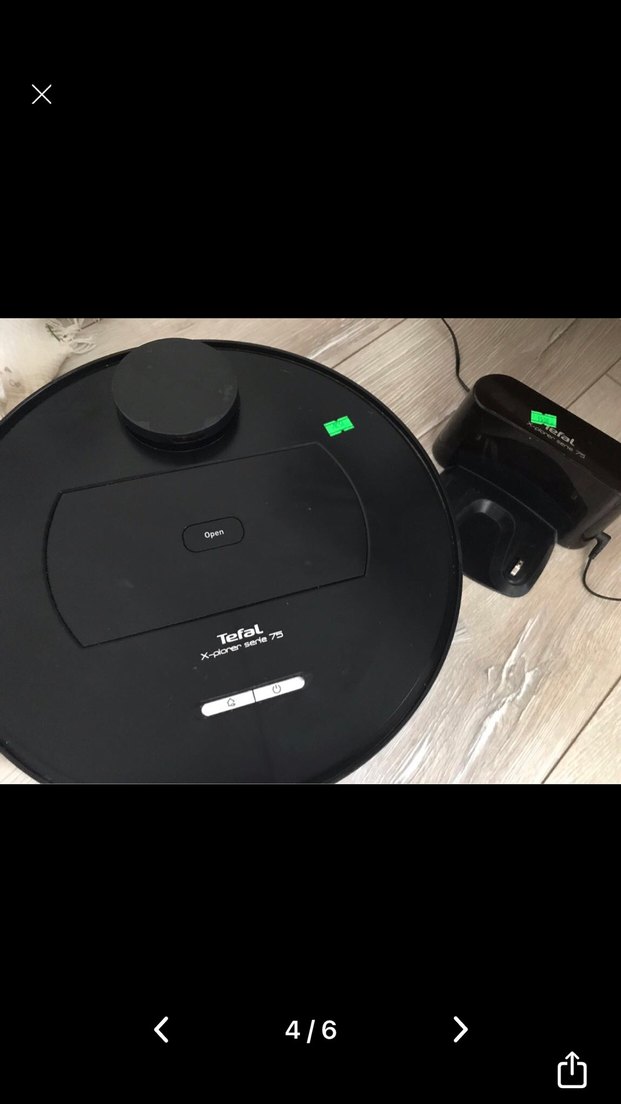 Tefal X-plorer 75 Siyah Robot Süpürge - Görsel 4