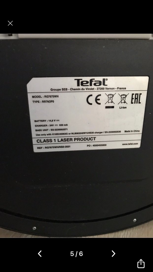 Tefal X-plorer 75 Siyah Robot Süpürge - Görsel 5