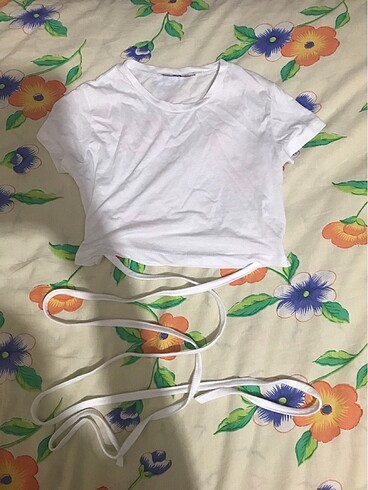 Bağlamalı Crop Bluz