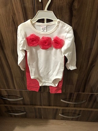 Beyaz pembe Kız bebek kıyafeti bebek takımı