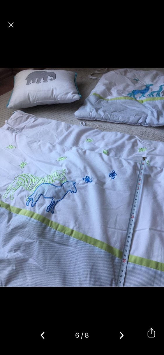 Gri Nakışlı Çocuk Uyku Seti - Görsel 4