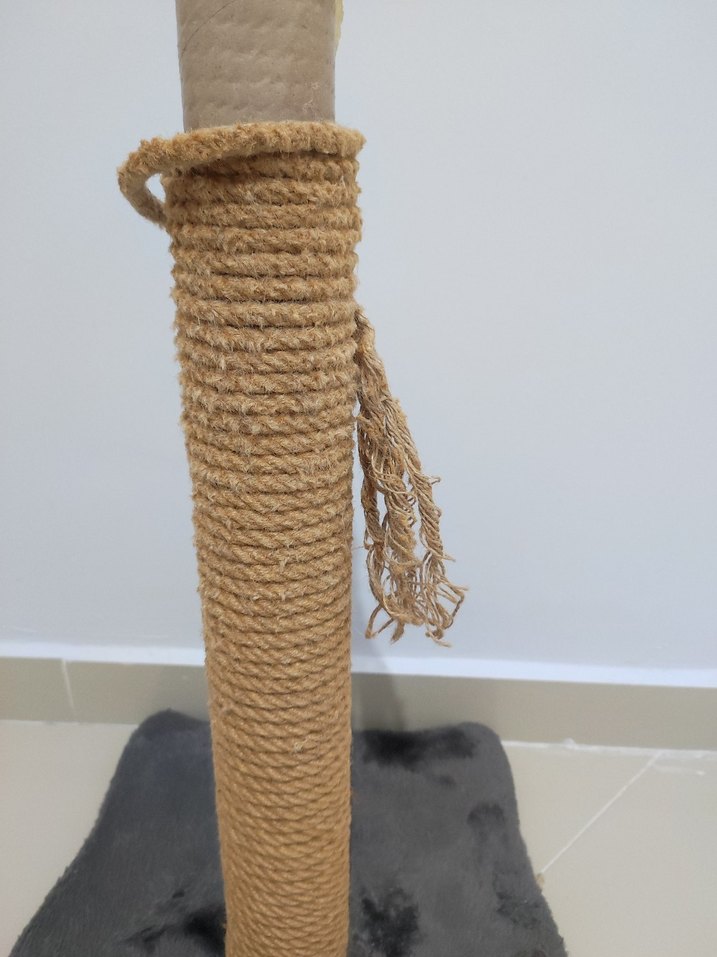 Gri Tabanlı Kedi Tırmalama Tahtası - Görsel 2