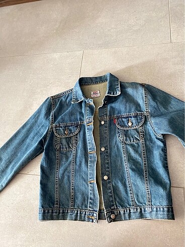 38 Beden Vintage levis kot ceket (38/40l