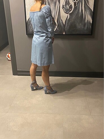 m Beden Madonna yaka elbise (38)
