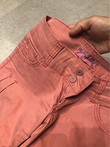 27 Beden pembe Renk 27beden somon renkte slouchy jean