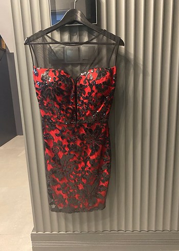 Zamansız Şık Gece elbise(1kezgiyildi - Görsel 3