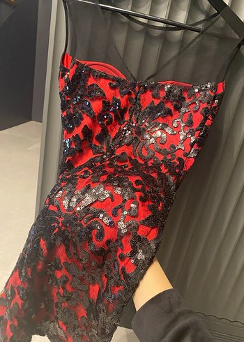 Zamansız Şık Gece elbise(1kezgiyildi - Görsel 2