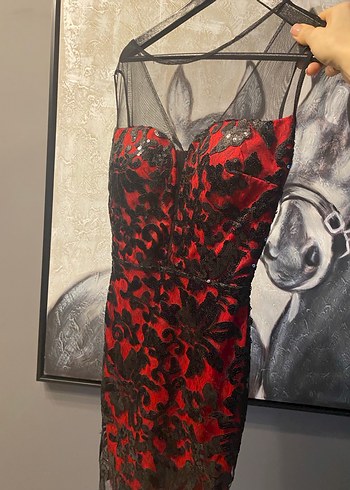 Zamansız Şık Gece elbise(1kezgiyildi - Görsel 4