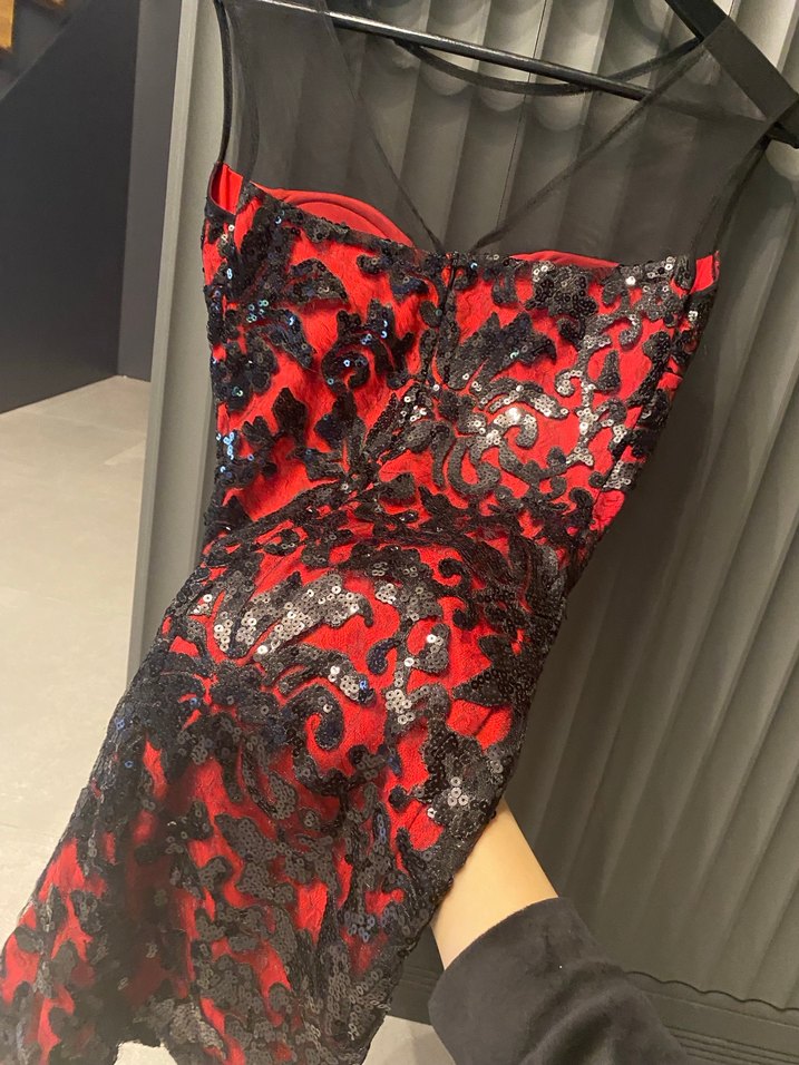 Zamansız Şık Gece elbise(1kezgiyildi - Görsel 2