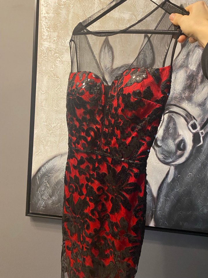 Zamansız Şık Gece elbise(1kezgiyildi - Görsel 4