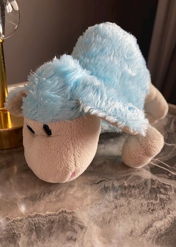 Pastel Mavi Peluş Oyuncak Koyun - Görsel 5