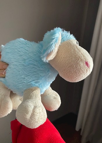 Pastel Mavi Peluş Oyuncak Koyun - Görsel 2