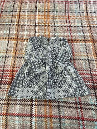 Flanel elbise