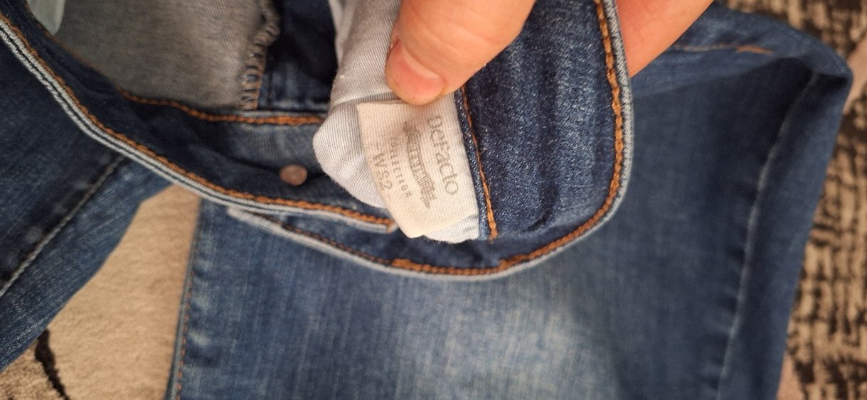 Kadın Mavi Kemerli Regular Fit Midi Jean - Görsel 4