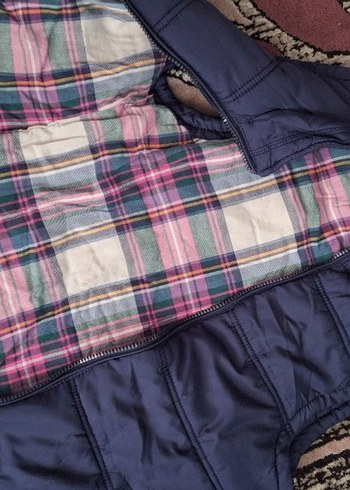 kız Çocuk Koyu Mavi Fermuarlı Yelek - Görsel 2