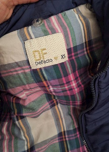 kız Çocuk Koyu Mavi Fermuarlı Yelek - Görsel 3