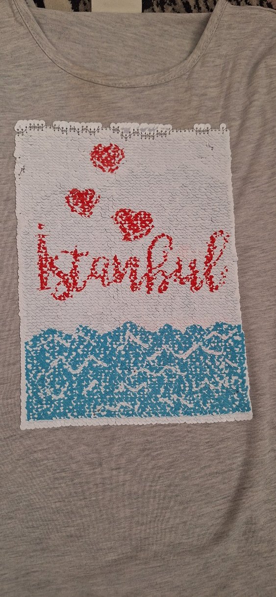 Gri Baskılı Kız Hırka Uzun Kollu - Görsel 2