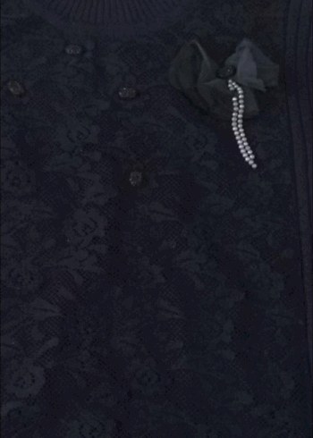 Siyah Boğazlı Triko Kadın Kazak - Görsel 3