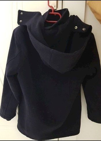 Düğmeli Lacivert Midi Erkek Mont - Görsel 2