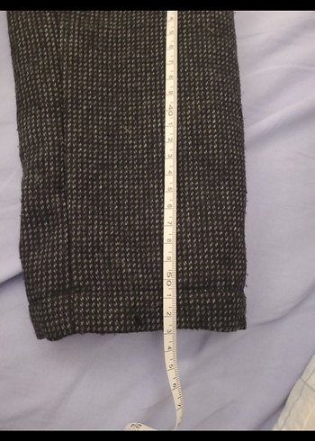 Gri Düğmeli Erkek Yün Kaban - Görsel 6