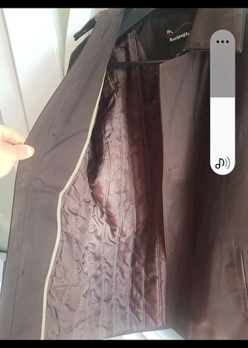 Düğmeli Kahverengi Erkek Midi Ceket - Görsel 5