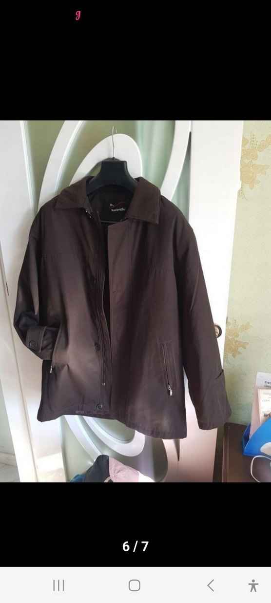 Düğmeli Kahverengi Erkek Midi Ceket - Görsel 2